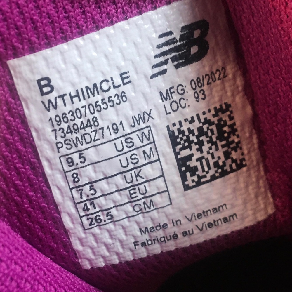 New Balance Women's Shoes in Gray and Purple - Picture 10 of 11
